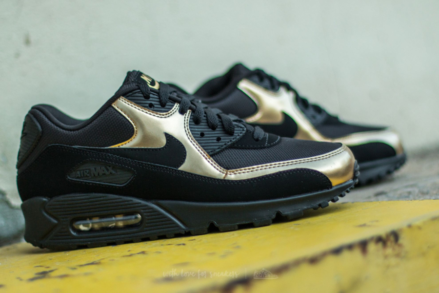 nike air max noir doré