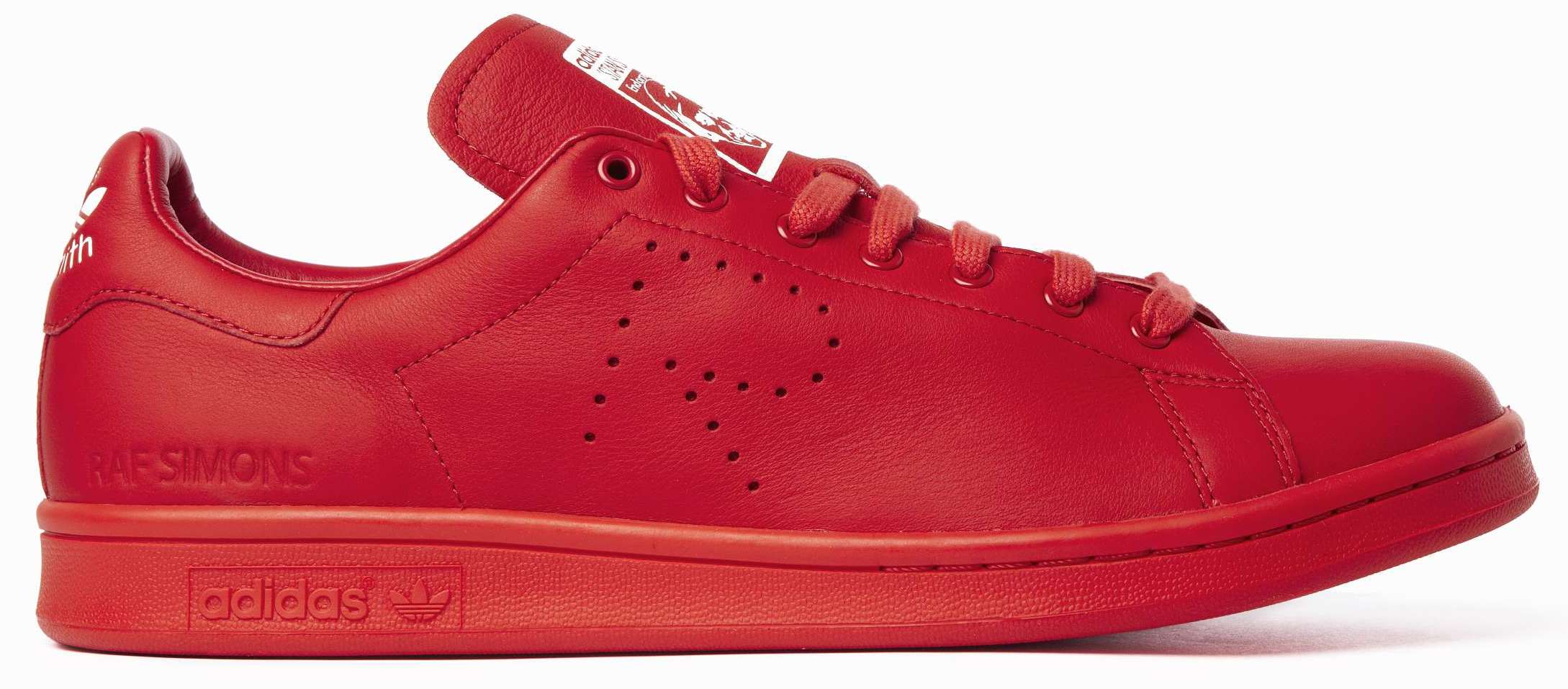 stan smith vernis rouge