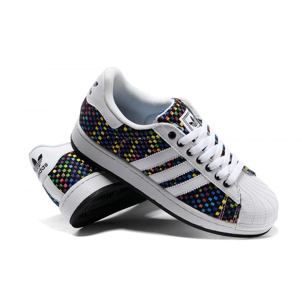 Acheter superstar multicolor femme pas cher NÃ©on Noir Vente Pas Cher Ã  vendre. - leclosauduc.fr